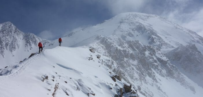 Intensity Monitoring during Training Two mountaineers ascend the West Buttress route on Denali at approximately 16,600’. Credit: Steve House