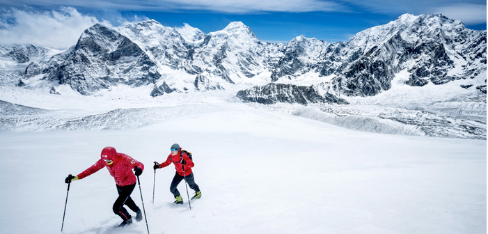 Professional Alpinist David Goettler Gets Strong with Uphill Athlete Alpinist David Goettler Uses the Help of a Coach to Push His Limits. Photo by: Dan Patitucci.