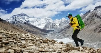 Adrian Ballinger and Everest Adrian Ballinger and Everest. Photo: Cory Richards