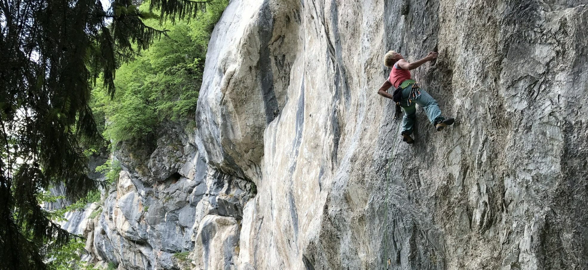 Onsight Climbing Tips Claudia Pacher climbing in Austria.