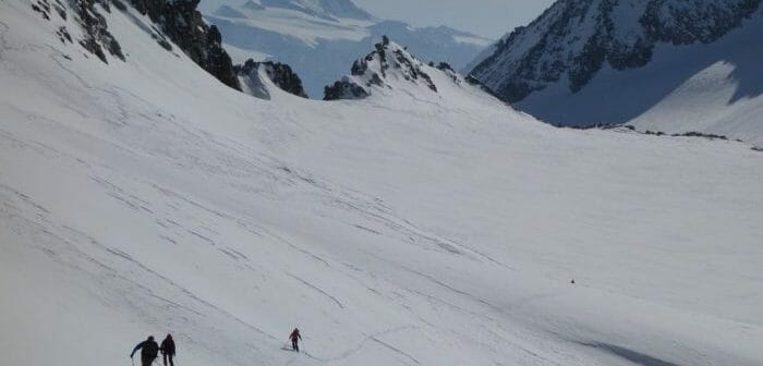 DIY SkiMo Core Strength Skiers attempting a FKT in Austria's Hohe Tauren National Park