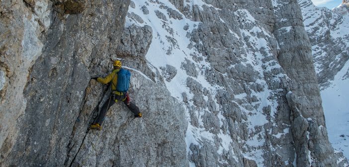 Mental Training: What Climbing in Slovenia Taught Me Steve House climbing in the Julian Alps, January 2017. Photo by Aleš ?esen.