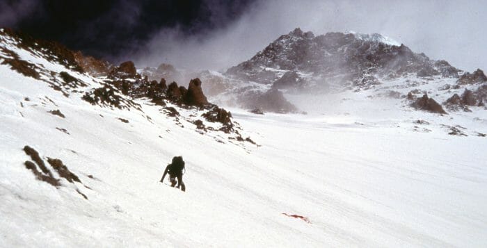 Coach Sam Naney’s 6 Core Principles of Endurance Training Coach Scott Johnston climbing on K2 in 1986.
