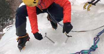 Steve House: How to Get off an Ice Climb How to get off an ice climb naked A-thread rappel anchor