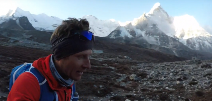 Running in the Khumbu to Acclimatize 3 col run khumbu