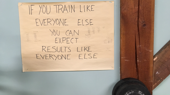 Training Outside the Box training outside the box