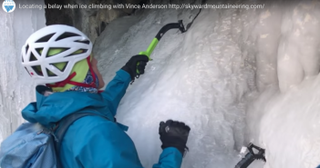 How to Locate a Belay When Ice Climbing locating ice belay
