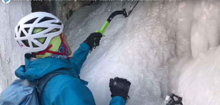 How to Locate a Belay When Ice Climbing locating ice belay